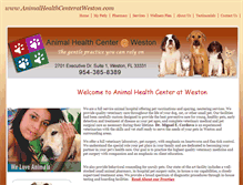 Tablet Screenshot of animalhealthcenteratweston.com